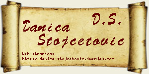 Danica Stojčetović vizit kartica